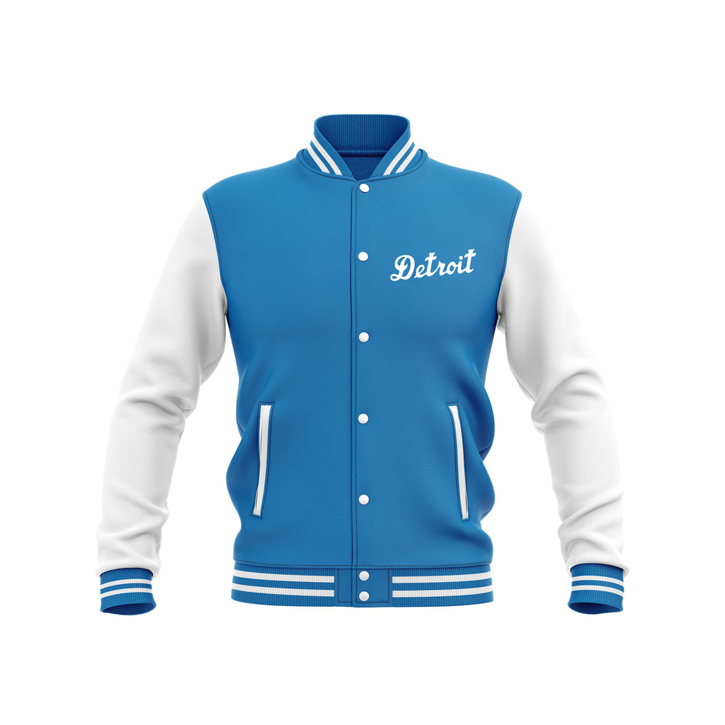 Detroit Blue wool varsity jacket